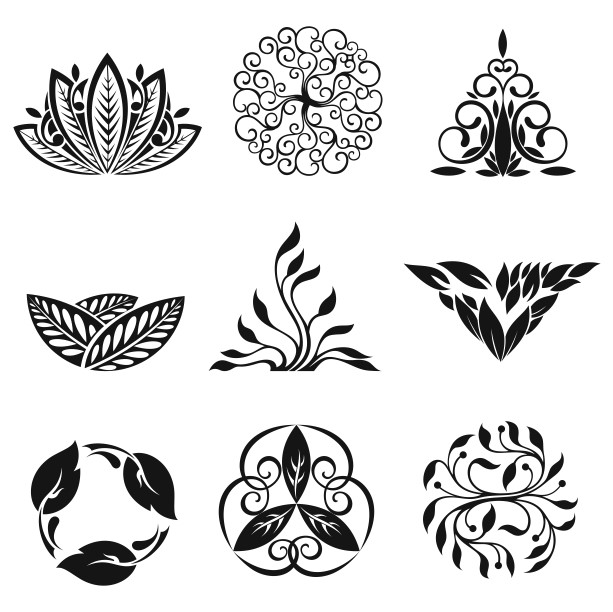 clip art black and white flowers